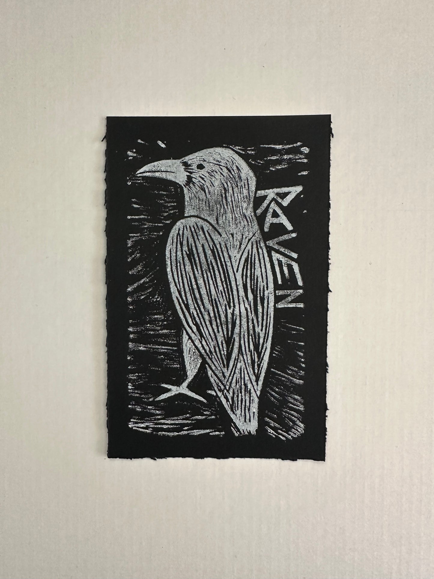 Raven Lino Print
