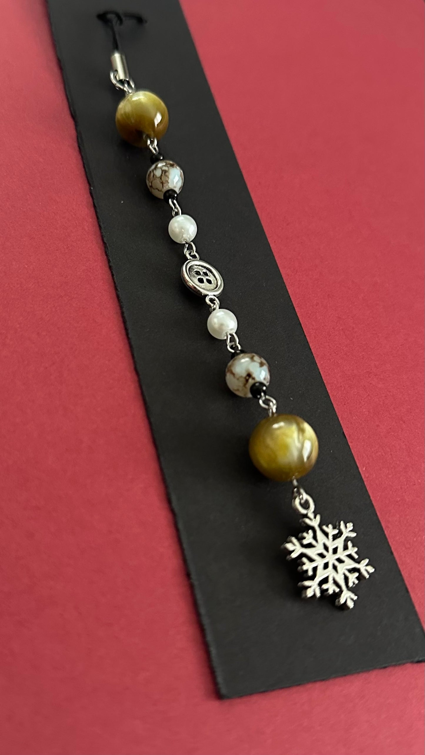 Neutral Button Keychain