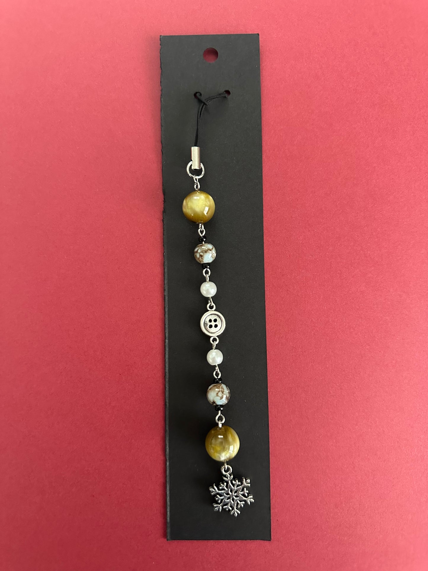 Neutral Button Keychain