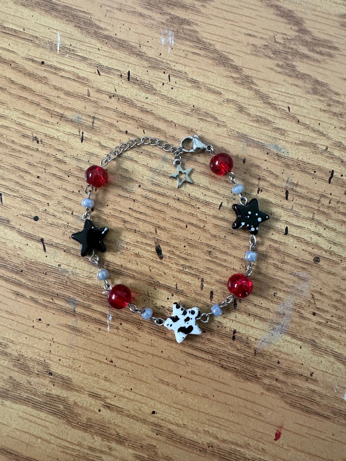 Red and black Star Bracelet