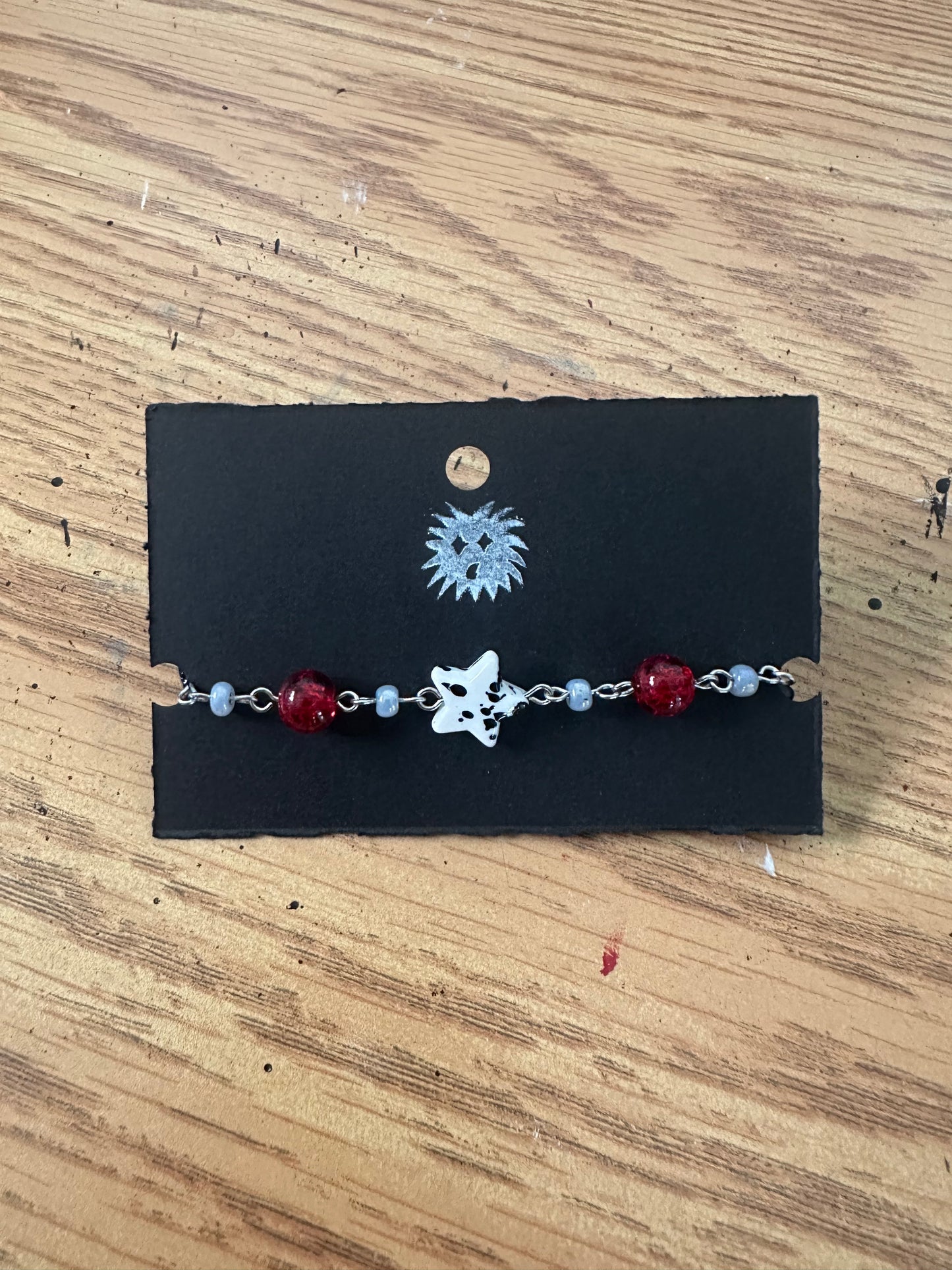 Red and black Star Bracelet